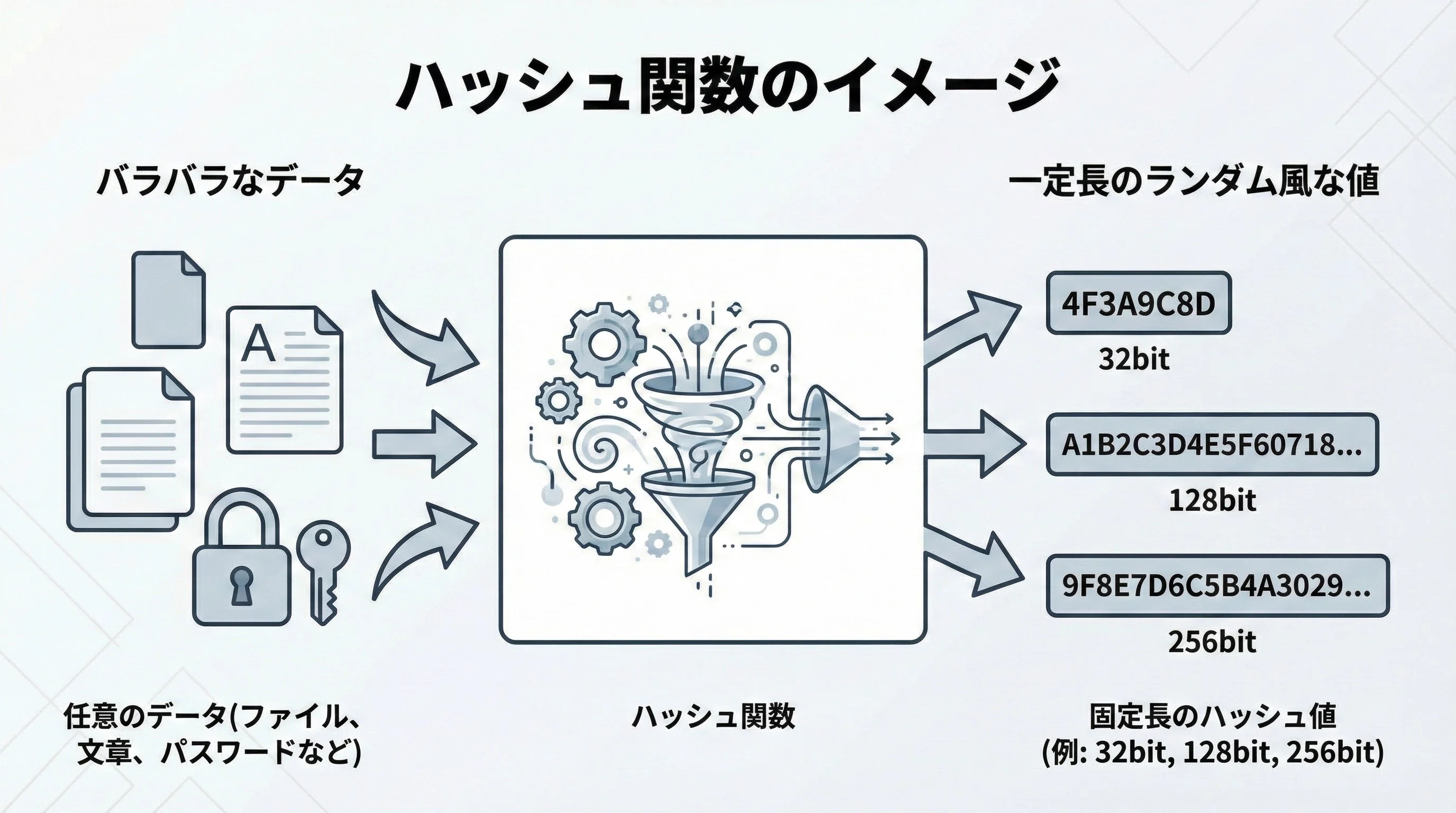 CRC32・MD5・SHA-256とは？仕組みとリスク・使い分けを解説 | エーテリア